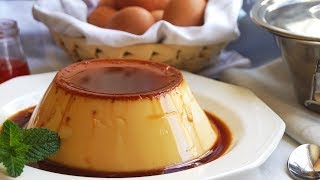 Flan de huevo fácil y rápido SÓLO 3 INGREDIENTES [upl. by Ahsatam]