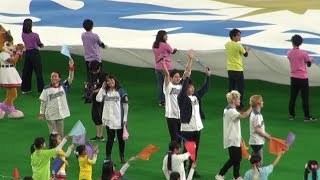 20190329 ファイターズ開幕戦オープニングセレモニー2 音楽と色彩 [upl. by Megargee]