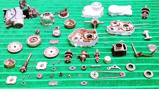 How To Assemble Complete CD70 Honda Motorcycle Engine [upl. by Anerahs]