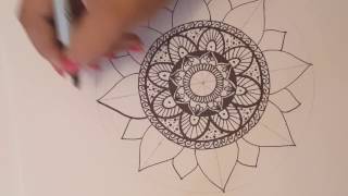 Mandala paso a paso y tips 2  Dibujo Rapido [upl. by Rechaba]