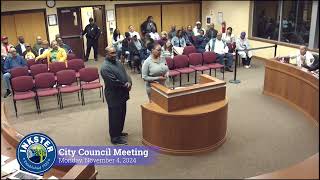 Inkster City Council Meeting 110424 [upl. by Refenej]