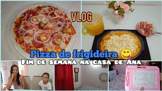 PIZZA DE FRIGIDEIRA COM MASSA DE TAPIOCA  FIM DE SEMANA NA CASA DE ANA  Gisele Maria [upl. by Eicyaj]