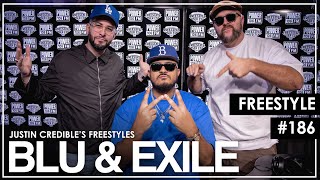 Blu amp Exile Drop Bars Over 6 Classic HipHop Beats  Justin Credible Freestyle 186 [upl. by Redleh]