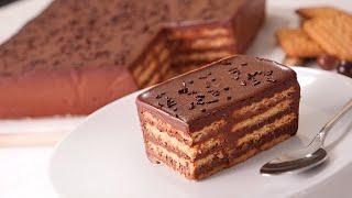 Tarta de Galletas y Chocolate muy fácil y deliciosa Sin Horno [upl. by Conrade647]