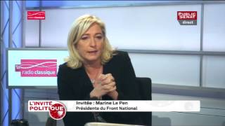 Marine Le Pen FN invitée politique PSRC041212 [upl. by Aneek]