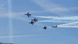 BEST OF US AIR FORCE THUNDERBIRDS AIR SHOW AT LAKELAND SUN N FUN AEROSPACE EXPO 2024 LAKELAND FL [upl. by Elkcim]