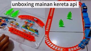 Unboxing mainan kereta api anak anak unboxing unboxingvideo mainananak mainankeretaapi youtube [upl. by Ohs]