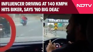 Rajat Dalal Video  Overspeeding Influencer Hits Biker Says No Big Deal [upl. by Shanks575]