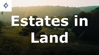 Estates in Land  Land Law [upl. by Ahsuas57]