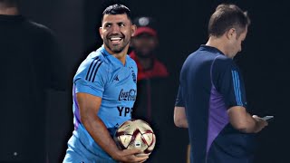 KUN AGUERO volvió a ENTRENAR con la SELECCIÓN ARGENTINA en Qatar 2022 [upl. by Nnair]