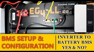 BMS Communication with Inverter  Growatt to Lithium Setup and Problem [upl. by Ytirehc]