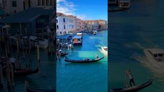 Beautiful View of Venice from Rialto Bridge  Gondola  Venice  Italy 🇮🇹 rialtobridge venice [upl. by Yroffej]