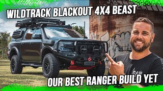 Blacked Out Ford Ranger Wildtrak Build – 4x4 Beast Full Walkthrough [upl. by Adnowat]