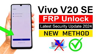 Vivo V20 SE Google Account Bypass 2024  NEW METHOD without pc [upl. by Assilev644]