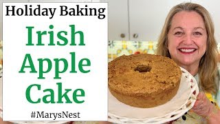 Traditional Irish Apple Cake Recipe for St Patricks Day  EASY ONE BOWL RECIPE [upl. by Viki]