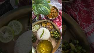 Assamese thali shortsfeed shortsvideo cooking [upl. by Eustis35]