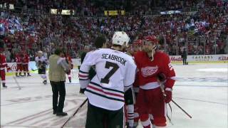 Darren Helm OT Winner  Postgame Hawks  Wings Game 5 WCF [upl. by Jolee]