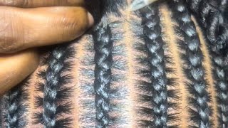 Ponytail braid  shuku stitches braid  tutorial [upl. by Anglim]