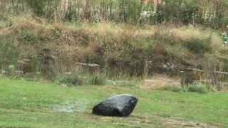 Detonation of Oxyacetylene Mixture in garbage bag [upl. by Ulund]