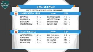 Melbourne Cricket Association  West T20  Div A  Rd7  SherEPunjab CC v County West CC  Blue [upl. by Yelsew]