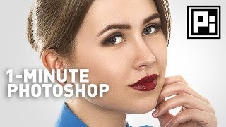 Skin Softening with Beautiful Texture  1Minute Photoshop Ep 4 [upl. by Crista]