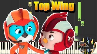 Top Wing Theme Piano Tutorial [upl. by Eamon]