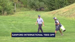 2023 Sanford International golf tournament tees off [upl. by Yenruoc]