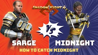 How to defeat Midnight  Sarge vs Midnight  Penduswat  shadowfight4 [upl. by Benia]