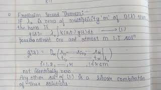 fredholm second theorem [upl. by Vanderhoek]