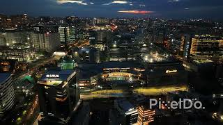 Hyderabad Hitech City  4K Drone View [upl. by Annaxor]