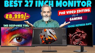 Best Monitor 27 inch 2024  Best Monitor for Video Editing [upl. by Eenerb]