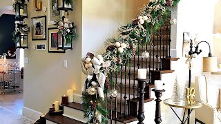 How To Create Spectacular Christmas Staircase Garland  Preview Video [upl. by Medovich]