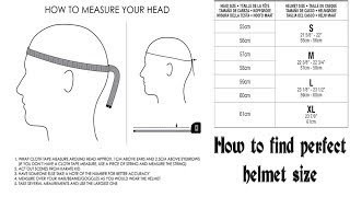 How To Choose Perfect Size Helmet For Yourself  Motorcycle Helmet Sizing Guide [upl. by Ahsiaa754]