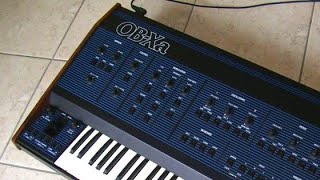 Oberheim OBXa Analog Synthesizer quotsync strings and thingsquot [upl. by Eppesuig777]