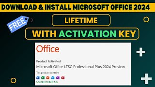 Download amp install Genuine MS office 2024 for Free  Activation Key  Legal  Genuine Version Hindi [upl. by Dorolice]