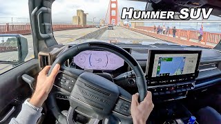 2024 GMC Hummer EV SUV  Driving The 1000hp Edition 1 POV Binaural Audio [upl. by Kerrison]