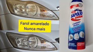 Como tirar amarelado do farol com menos de 10 R reais [upl. by Yasnil]