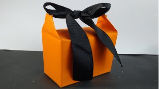 Ribbon Handle Gift Box Easy Gift Wrapping Ideas Quick Gift Wrap Hacks [upl. by Huan]