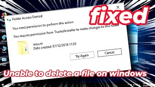 You require permission from trustedInstaller to make changes FIXED 100 [upl. by Thom]