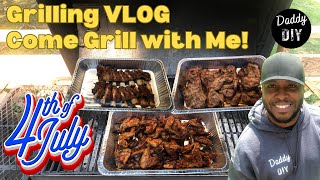 4th of July Grilling VLOG  Grill with Me  Day in the Life [upl. by Anerhs]