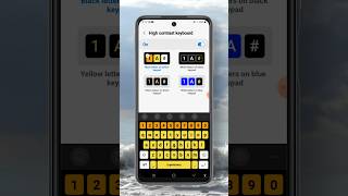 High Contrast keyboard Sumsung  high contrast keyboard shorts [upl. by Aicilet]