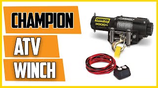 ►Champion 3000 lb ATV Winch Review [upl. by Aroon484]