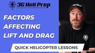 Lift and Drag Explained  Key Factors for Helicopter Flight [upl. by Atnwahsal394]