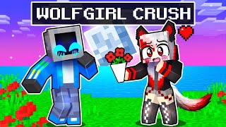 Alpha Wolf has a CRUSH on TeeVee in Minecraft [upl. by Ecyt568]