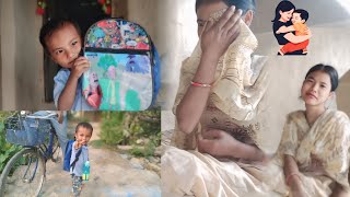 पहिलो दिन छोरालाई School पुर्याउँदा आमा आफै रुन थाले 🤦 Dhanush Anita Vlogs [upl. by Kutchins]