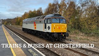 Trains amp Buses at Chesterfield [upl. by Acinod]