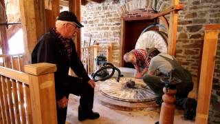 Dressing the Millstones  Old Stone Mill Delta Ontario [upl. by Shira]