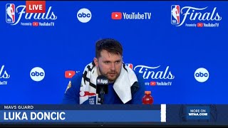 NBA Finals postgame interviews Celtics Mavericks hold press conferences after Boston wins title [upl. by Enirahtac844]