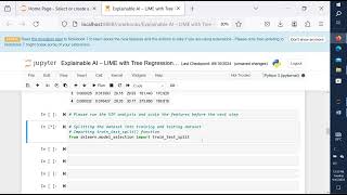 Explainable AI LIME with Regression Tree in Jupyter Notebook [upl. by Kcirddahc]