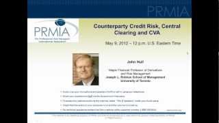 PRMIA Webinar  Counterparty Credit Risk Central Clearing and CVA by John Hull [upl. by Elrebma]